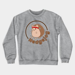 Hedgejog Jogging Hedgehog Crewneck Sweatshirt